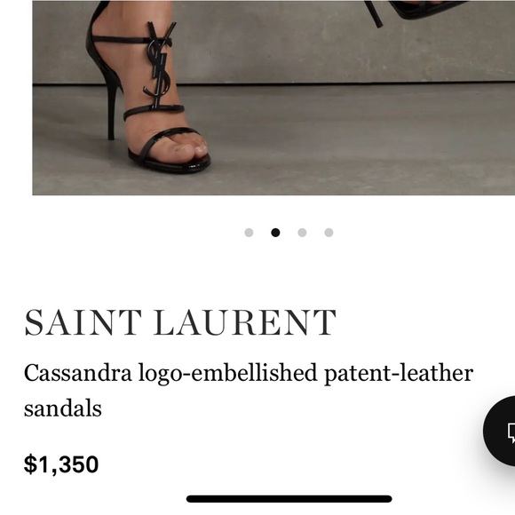 YSL CASSANDRA LOGO HEELS - Picture 3 of 3